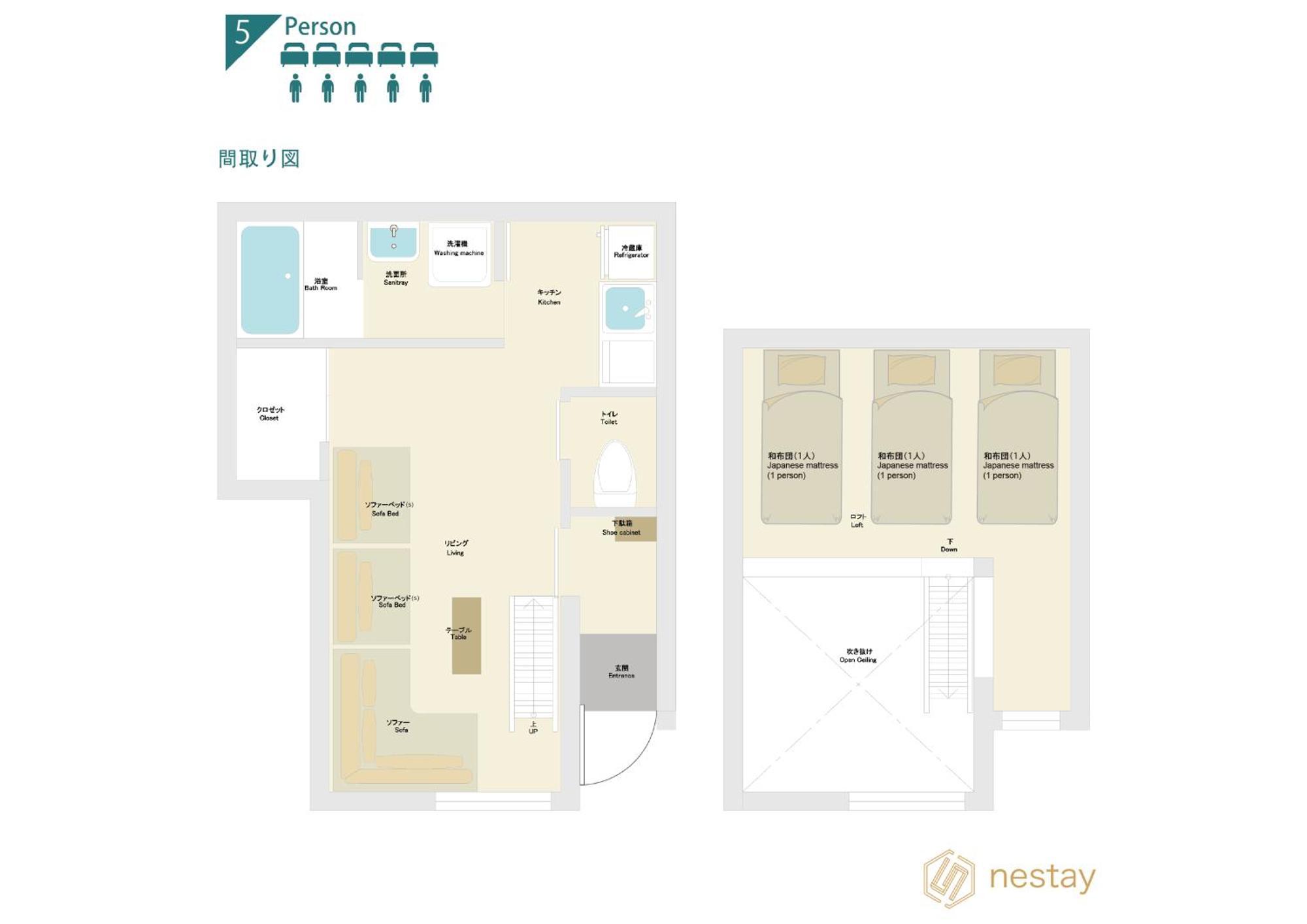 อพาร์ทเม้น Nestay House Itabashi 02 *